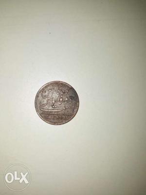 200 years old East India Company Copper coin Value is 10