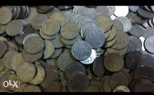 500 Coins of 25 steel paise Rhino.