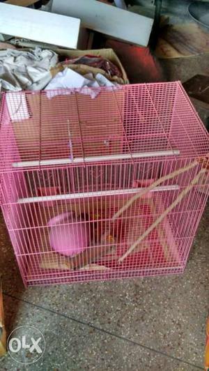 Beautiful pink big cage for pet