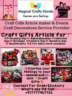 Express your feelings with craft gifts Craft