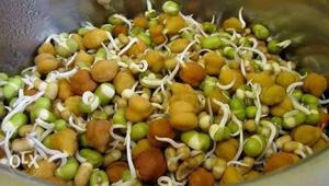 Fresh sprouts of moong.,chana.prize for 1kg fresh