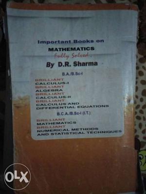 Mathematics By D.R Sharma Book