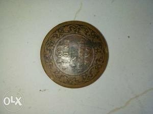One quarter Anna. Victoria coin