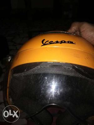 Orange Half-face Helmet