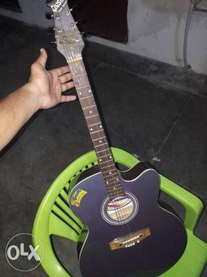 Purple Acoustic Guitar