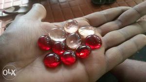Red And Clear Gemstone Lot