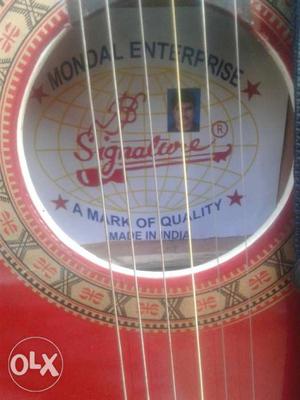 Red Signature Steel String Guitar
