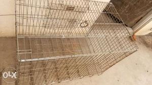 Steel cage for pets good condition foldable
