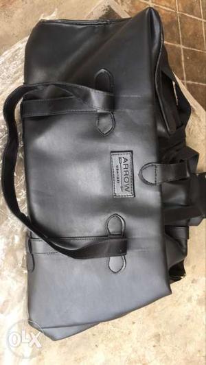 ARROW Black Leather Bag