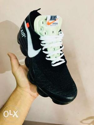 Black And White Nike Basketball Shoe