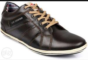 Black Lee Cooper Leather Shoe