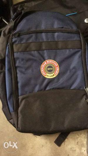 Blue And Black Backpack