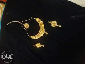 Brand new gold design necklaces oly at 250 rs