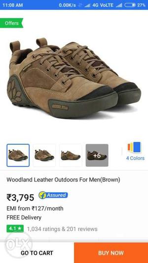 Brand new woodland shoe size 8