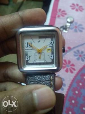 It is a fast track watch... works perfectly... box