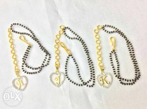 Mangalsutra diamond braclete letters pay only