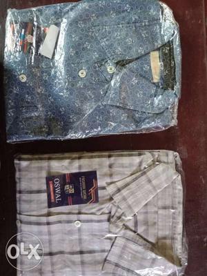 Refurbished cotton designer shirts good condition 2 shirts