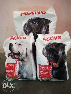 Three Dog Food Packs