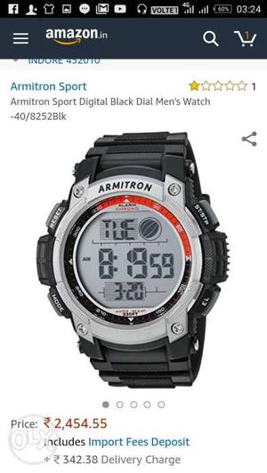 Armitron Sport Digital Black Dial Men's Watch
