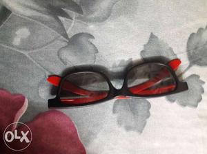 Black And Red Framed 3d goggles for theatre watching movies
