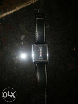 Black Apple Watch With Black Strap