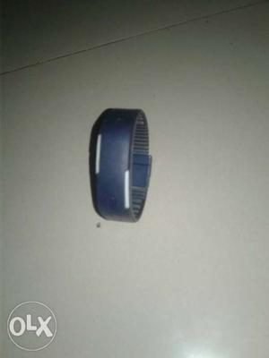Blue And White Silicone LED Watch