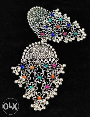 Boutique earrings. Designer German silver