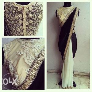 Brand New Designer Sari with blouse piece