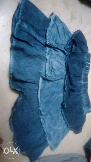 Factory price blue skirt for small girls.