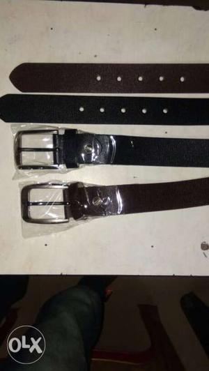 Gents Original 100% Pure Leather Belt Black &