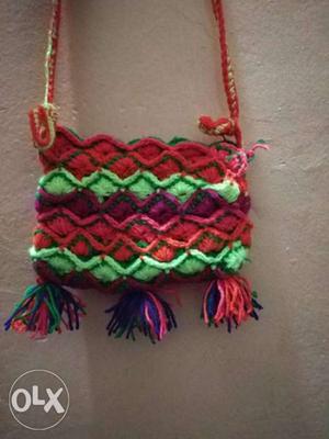 Hand made Knit Bag