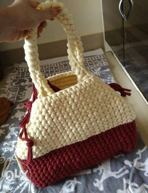 Hand made crochet bag