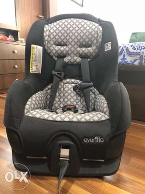Hardly used Evenflo car seat suitable for 6