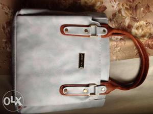 JIMMYCHOO White And Sky Blue Leather Bag