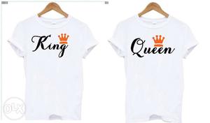 King queen couple tshirt for both you and your life only 450