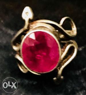 Original 6.07 carat Ruby ring