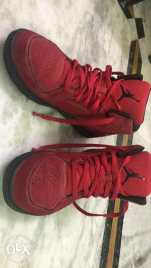 Original red jordans usa imported,2 years old
