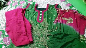 Part wear full embroidery Punjabi suit almost