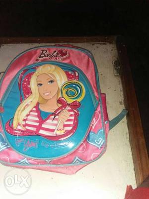 Pink And Teal Barbie Backpack
