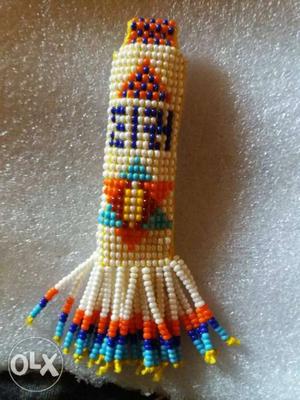 Red, Blue, And Yellow Beaded Necklace