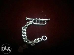 Royal silver bagwhiper musical instrument keychain