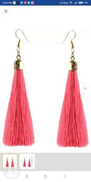 Silk thread earrings available in all colours pack of 10