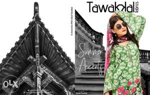 Tawakal designer emb suits with lawn dupatta &
