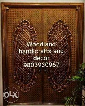 Teak wood carving doors at lowest price
