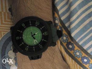 Timex watch. Helix. Military Green Color. With