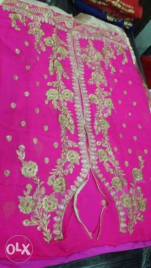 Tops with fully embroidery with lining cloth