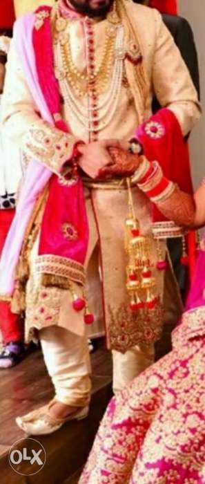 Wedding sherwani..brand new look..with velvet