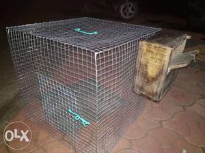 Bird cages with breeding box
