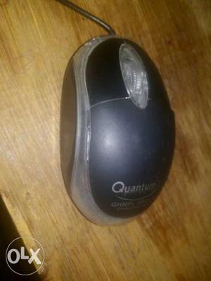 Black And Gray Quantum Corded Mouse