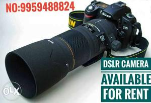 Black Nikon DSLR Camera With Text Overlay